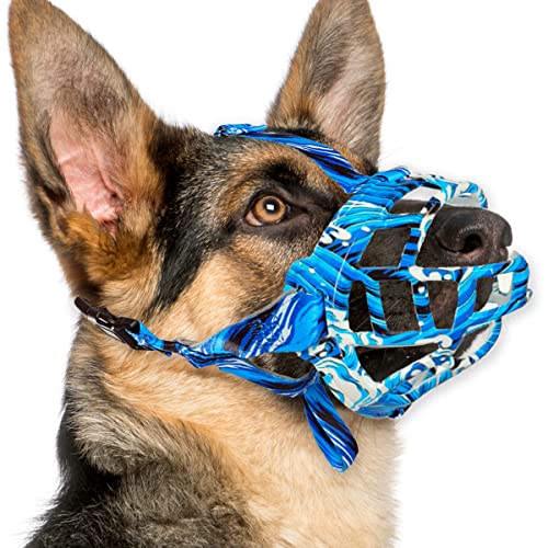 BARKLESS Hundemaulkorb, Silikonkorb für kleine, mittelgroße und große Hunde, weiche Käfig-Mundabdeckung verhindert Beißen und Kauen, ermöglicht Trinkhecheln, geeignet für Deutscher Schäferhund BARKLESS Hundemaulkorb, Silikonkorb für kleine, mittelgroße und große Hunde, weiche Käfig-Mundabdeckung verhindert Beißen und Kauen, ermöglicht Trinkhecheln, geeignet für Deutscher Schäferhund von Barkless