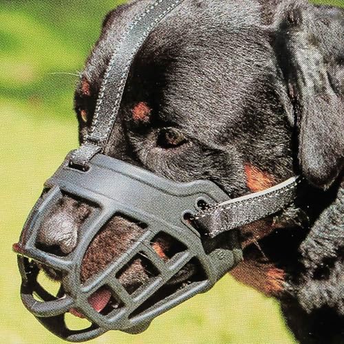 BARKLESS Hundemaulkorb, weicher Silikon-Maulkorb für Hunde, verhindert Beißen, Kauen und Bellen, ermöglicht Trinken und Hecheln, verwendet mit Halsband von Barkless