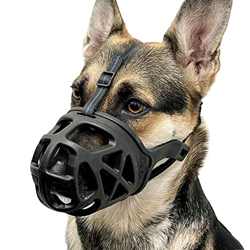 BARKLESS Maulkorb für Hunde, Korbmaulkorb zum Beißen, Kauen und Schnitzen, Humane Käfigmundabdeckung, perfekt für Fellpflege und Training, mittelgroße, Aggressive reaktive Hunde BARKLESS Maulkorb für Hunde, Korbmaulkorb zum Beißen, Kauen und Schnitzen, Humane Käfigmundabdeckung, perfekt für Fellpflege und Training, mittelgroße, Aggressive reaktive Hunde von Barkless