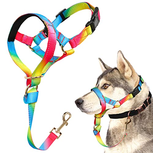 BARKLESS Hundehalsband, kein Ziehen, niedliches Hundehalsband für schwere Zieher, effektives, weiches Hundetrainingshalfter stoppt das Ziehen an der Leine für Spaziergänge mit kleinen, mittelgroßen, von Barkless
