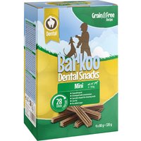 Sparpaket Barkoo Dental Snacks - GETREIFEDREIE Rezeptur - für kleine Hunde 28 Stück (320 g) von Barkoo