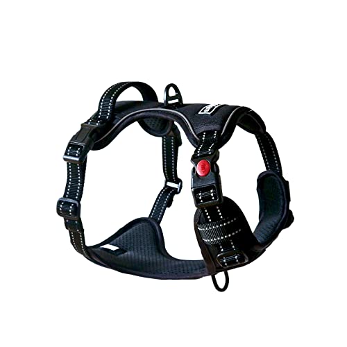 Barkridges® Premium-Hundegeschirr | verstellbare, leicht zu tragende Schnalle | kein Ziehen, kein Würgen | scheuerfrei | Sicherheits-Reflexstreifen | bequem für kleine, mittelgroße und große Hunde von Barkridges