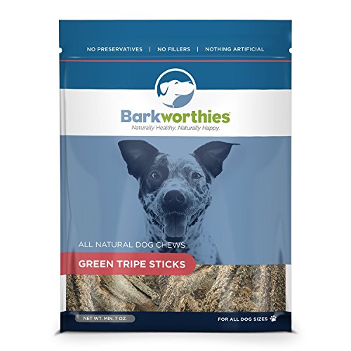 Barkworthies Green Tripe Sticks Treat, 7-Ounce (Pack of 6) von Barkworthies