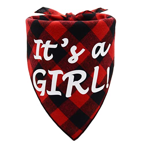It's a Boy or It's a Girl Dog Bandana Schwangerschaft Ankündigung Hund Bandana Baby Ankündigung Dreieck Haustier Schal Schals Geschlecht offenbart Foto Requisite Plaid Rot It's a Boy or It's a Girl Dog Bandana Schwangerschaft Ankündigung Hund Bandana Baby Ankündigung Dreieck Haustier Schal Schals Geschlecht offenbart Foto Requisite Plaid Rot von Barleygoo