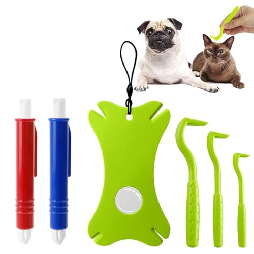 Barlone Zeckenzange 6er Set mit Etui, Zeckenzange für Hunde Katze Kinder, Zeckenkarte, 3er Set Zeckenhaken und 2er Set Zeckenpinzetten, Einfacher und Sicherer Zeckenentferner für Haustier und Menschen Barlone Zeckenzange 6er Set mit Etui, Zeckenzange für Hunde Katze Kinder, Zeckenkarte, 3er Set Zeckenhaken und 2er Set Zeckenpinzetten, Einfacher und Sicherer Zeckenentferner für Haustier und Menschen von Barlone