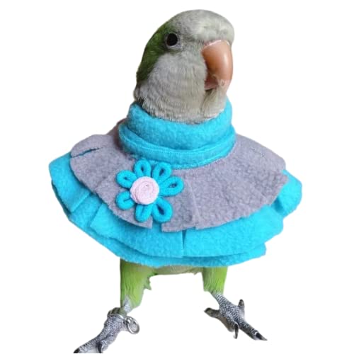 Vogelhalsband, Anti-Bissschutz, elisabethanischer Genesungskegel, Vogel-Nackenschutz für Federzupfen, Vogel-Halsbekleidung, Ganzkörperschutz, winddichter Umhang, Farbe zufällig (Grüner Quaker) von Barn Eleven