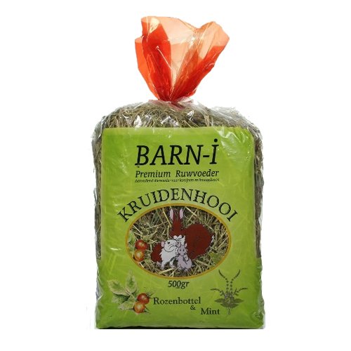 Bern-i Kräuterheu - Hagebutte und Pfefferminze - 6X 500 g von Barn-i