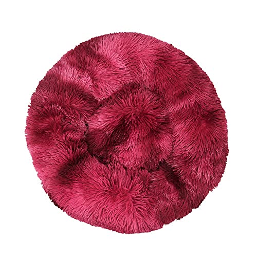 BaronHong Beruhigendes Hundebett & Katzenbett, Anti-Angst-Donut-Hundekuschelbett, wärmendes, gemütliches, weiches, rundes Hundebett, Flauschiges Kunstpelz-Plüsch(bandhnu-Burgunderrot, 61 cm) BaronHong Beruhigendes Hundebett & Katzenbett, Anti-Angst-Donut-Hundekuschelbett, wärmendes, gemütliches, weiches, rundes Hundebett, Flauschiges Kunstpelz-Plüsch(bandhnu-Burgunderrot, 61 cm) von BaronHong