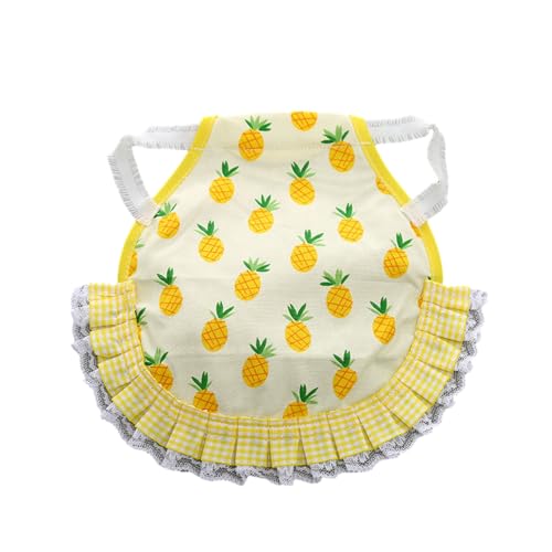 BaronHong Henne Sattelschürze, wasserdichte Hühnerschürze, elastischer Riemen, Henne Geflügelschutz, Flügelrückenfederschutz (Ananas, M) von BaronHong
