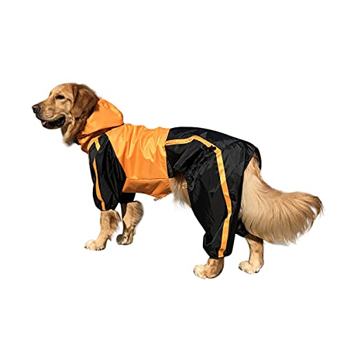 Barragoon Haustier Jacke Katze Wintermantel Warme Weste Hunde Pullover Overall Welpen Kleidung Licht Weiche Süß Klein Mittel (Orange-L-L) von Barrageon