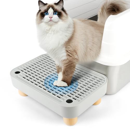 Bartuke Katzenstreu Rampe, Katzentreppe/Katzentoilettenrampe/Katzenfänger Litter Trapper mit Filterfunktion, leicht zu reinigen, Katzentoilettenstufe ideal für Kätzchen und ältere Katzen Bartuke Katzenstreu Rampe, Katzentreppe/Katzentoilettenrampe/Katzenfänger Litter Trapper mit Filterfunktion, leicht zu reinigen, Katzentoilettenstufe ideal für Kätzchen und ältere Katzen von Bartuke