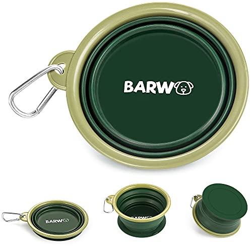 BARWO Faltbarer Hundenapf mit rutschfester Saugbasis, 100% reines Silikon, faltbarer Wassernapf, Tragbare Hundenapf für Reisen, Wandern und Camping, 350 ml, 1 Stück BARWO Faltbarer Hundenapf mit rutschfester Saugbasis, 100% reines Silikon, faltbarer Wassernapf, Tragbare Hundenapf für Reisen, Wandern und Camping, 350 ml, 1 Stück von Barwo