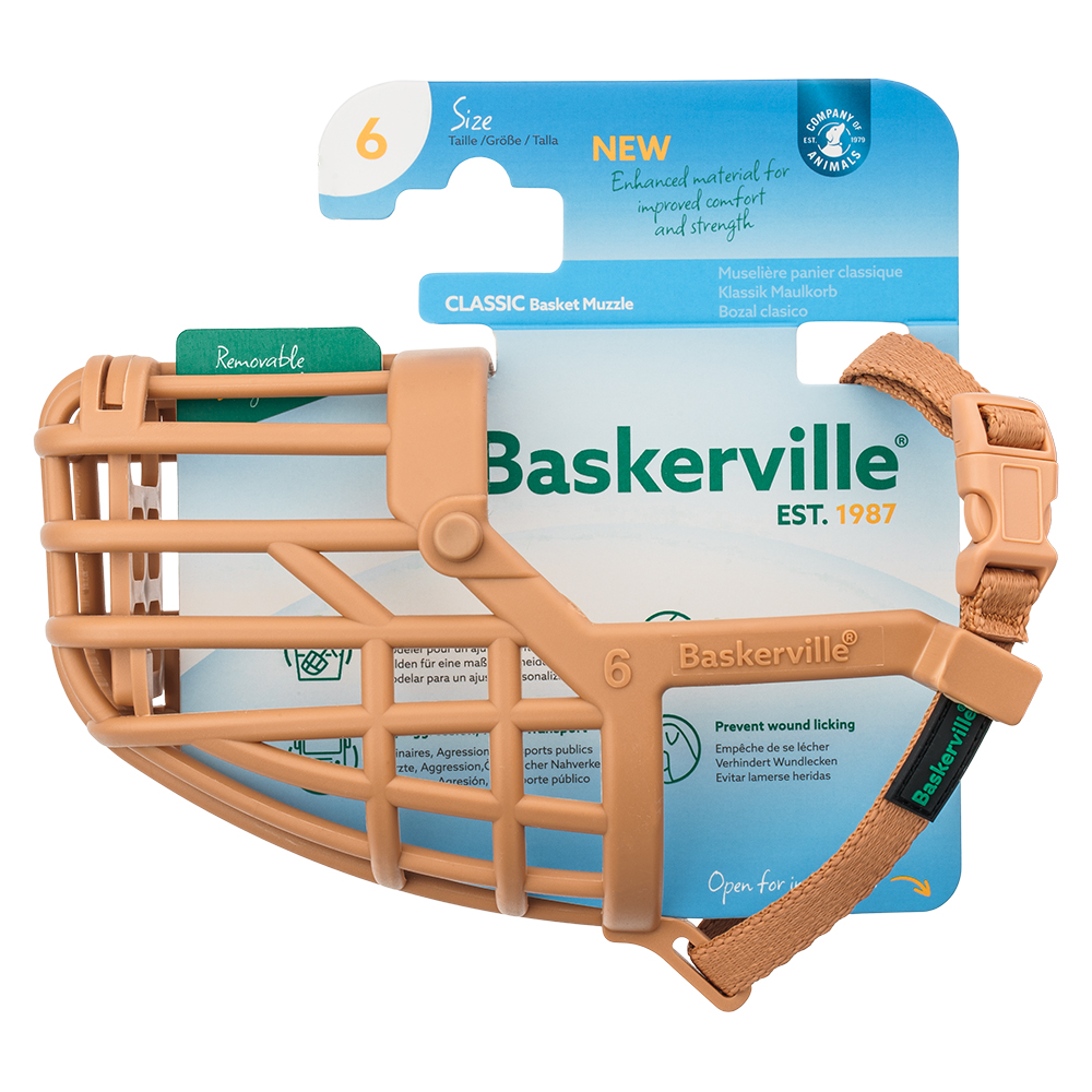 Baskerville Klassik Maulkorb, beige - Größe 6 Baskerville Klassik Maulkorb, beige - Größe 6 von Baskerville