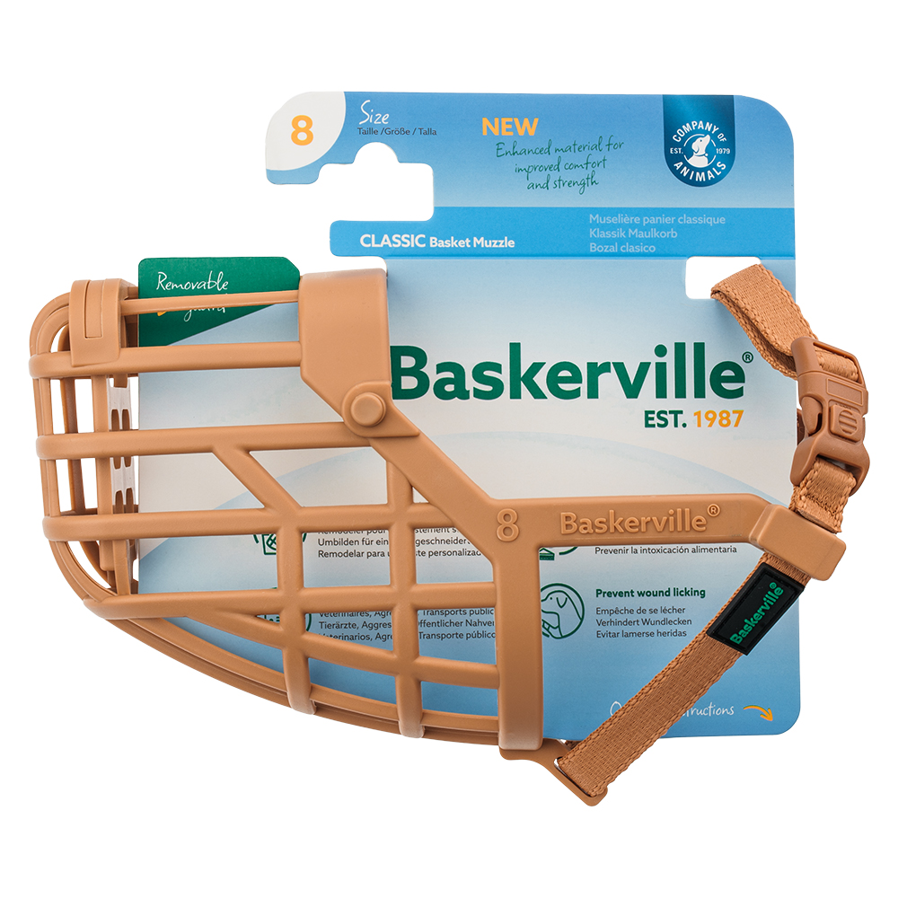 Baskerville Klassik Maulkorb, beige - Größe 8 Baskerville Klassik Maulkorb, beige - Größe 8 von Baskerville