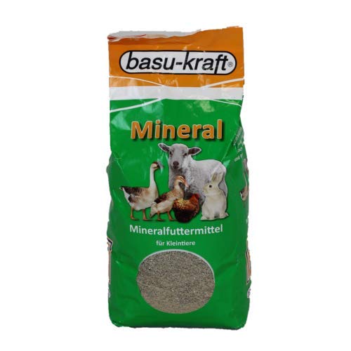 Mineralfutter für Kleintiere 2,5 kg - deckt den Bedarf an Mengen- und Spurenelementen von Basu