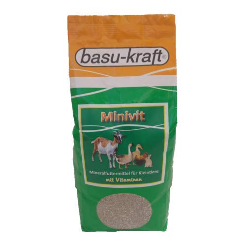 Mineralfutter für Kleintiere mit Vitaminen 2,5 kg - deckt den Bedarf an Mengen- und Spurenelementen sowie Vitaminen von Basu
