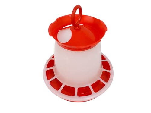 BAUSTER Futterspender Hühner & Geflügeltränke – Hühnerfutterspender Futtertrog Küken Zubehör Wassertränke Geflügeltränke Wasserspender – Varianten klein & groß, 3,5L & 5L (Futterspender, Groß) BAUSTER Futterspender Hühner & Geflügeltränke – Hühnerfutterspender Futtertrog Küken Zubehör Wassertränke Geflügeltränke Wasserspender – Varianten klein & groß, 3,5L & 5L (Futterspender, Groß) von Bauster