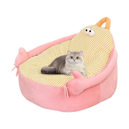 Bavokon Katzen Couch | Plüsch Haustier Sofa Für Wohnungskatzen | Niedliches Cartoon Design Sofa Möbel Für Wohnzimmer Innenbereich Terrasse von Bavokon