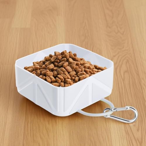 Bavokon Reise Hundenapf,Klappbarer Welpentränker - 500ml Hundenapf Trinkflasche für Welpe Katze Reisen Wandern Boot Outdoor Aktivitäten von Bavokon