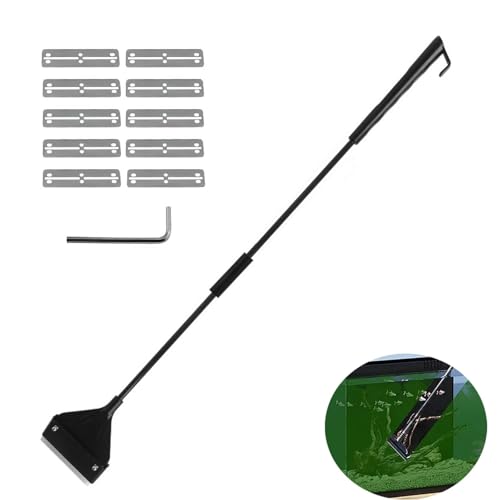 Aquarium-Algenschaber-Set, 62 cm, Aquarium-Reiniger, Algenreiniger, Algenschaber für Glasbehälter, Aquarium-Zubehör, Aquarium-Glasschaber, mit 10 Ersatzklingen, für Aquarium, Aquarium-Reinigung Aquarium-Algenschaber-Set, 62 cm, Aquarium-Reiniger, Algenreiniger, Algenschaber für Glasbehälter, Aquarium-Zubehör, Aquarium-Glasschaber, mit 10 Ersatzklingen, für Aquarium, Aquarium-Reinigung von Bavooty
