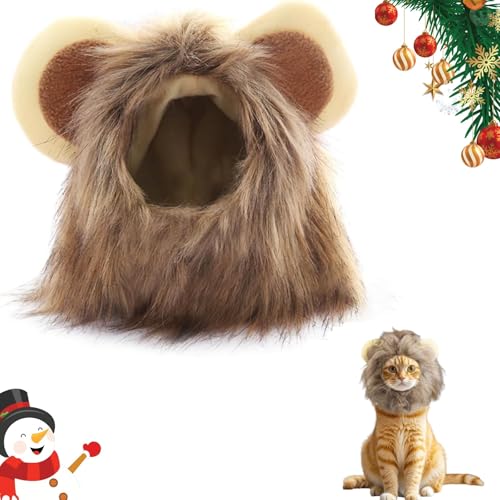 Süße Löwenkostüm,Löwenmähne mit Ohren für Katzen,Haustier Cosplay Party Anzug,Verstellbar Hunde Halloween Kostüm Perücke,Kleine Hunde oder Welpen für Haustiere mit Einem Halsumfang von 26 bis 32cm Süße Löwenkostüm,Löwenmähne mit Ohren für Katzen,Haustier Cosplay Party Anzug,Verstellbar Hunde Halloween Kostüm Perücke,Kleine Hunde oder Welpen für Haustiere mit Einem Halsumfang von 26 bis 32cm von Bavooty