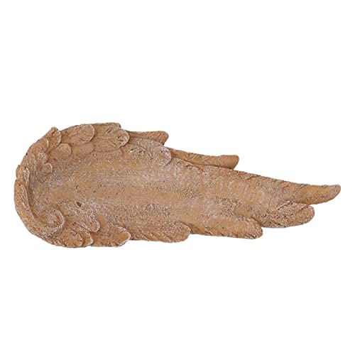 Baxnore Angel Wings Pet Tombstone wasserdichte personalisierte DIY Pet Memorial Stone Marker für Katzen und Hunde für Gartenharz -Material 25 x 9,5 x 4 cm geeignet (Sandgelb) von Baxnore