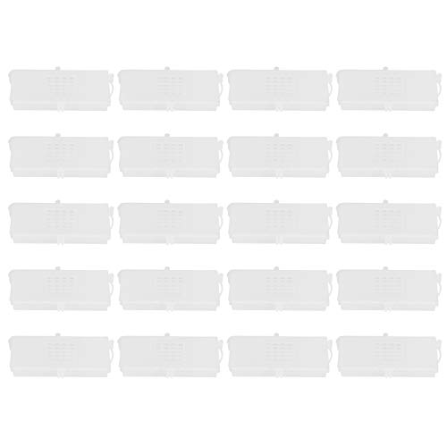 Baxnore Bienenkönigin Transportkäfige transparente Erfassungsbox Imker Tool Bienenzuchtausrüstung für Königin Bienen Transport Kunststoff transparent 8,5 x 4 x 1,4 cm 20pcs Baxnore Bienenkönigin Transportkäfige transparente Erfassungsbox Imker Tool Bienenzuchtausrüstung für Königin Bienen Transport Kunststoff transparent 8,5 x 4 x 1,4 cm 20pcs von Baxnore