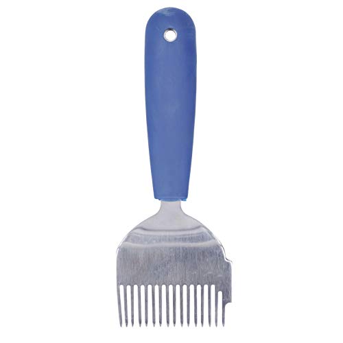 Baxnore Edelstahl -Stahlkapitationsgabel -Honigschaber -Bienenzucht -Werkzeug mit Plastikgriff für Honigernte dunkelblau 20,5 x 7 cm 150g Baxnore Edelstahl -Stahlkapitationsgabel -Honigschaber -Bienenzucht -Werkzeug mit Plastikgriff für Honigernte dunkelblau 20,5 x 7 cm 150g von Baxnore