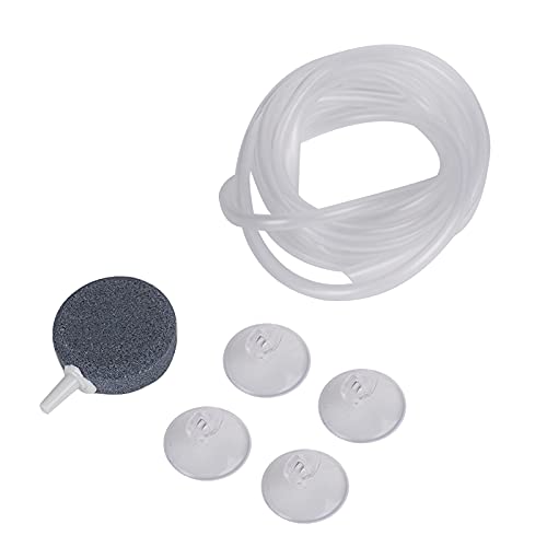Baxnore Fischtank Sauerstoffpumpe Zubehör Luft Stein 2m Rohr 4pcs Saugnäpfe Luftpumpenbeschläge runden Kuchen Design leicht zu verbergen sicheres Material für Aquariumfischtank Baxnore Fischtank Sauerstoffpumpe Zubehör Luft Stein 2m Rohr 4pcs Saugnäpfe Luftpumpenbeschläge runden Kuchen Design leicht zu verbergen sicheres Material für Aquariumfischtank von Baxnore