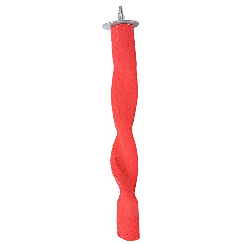 Baxnore Holzvogel Barch, gefrostete Stehpol, Kauspielzeug mit Schrauben, Dual -Gebrauch stehendem Kauspielzeug für kleine Vögel, 22,5 cm Baxnore Holzvogel Barch, gefrostete Stehpol, Kauspielzeug mit Schrauben, Dual -Gebrauch stehendem Kauspielzeug für kleine Vögel, 22,5 cm von Baxnore