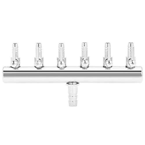 Baxnore Luftstromregelventil für Aquarien, Edelstahl-Aquarium-Splitter mit Durchflussregelhebel zur Luftmengeneinstellung in Aquarien und Aquakulturanwendungen, Größe 11,5 x 5,5 cm Baxnore Luftstromregelventil für Aquarien, Edelstahl-Aquarium-Splitter mit Durchflussregelhebel zur Luftmengeneinstellung in Aquarien und Aquakulturanwendungen, Größe 11,5 x 5,5 cm von Baxnore