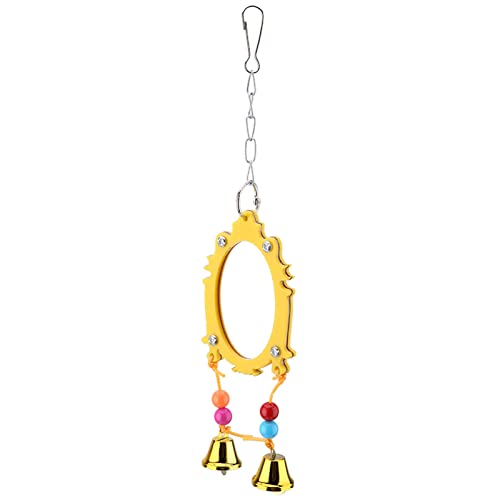 Baxnore SCAKEET MILROR -Spielzeug, farbenfrohes Hängenden Vogelspielzeug mit Glocken, Acrylreflexionspotenzial für kleine Vögel, einfach Installieren von Cage Accessoire 7x28cm Baxnore SCAKEET MILROR -Spielzeug, farbenfrohes Hängenden Vogelspielzeug mit Glocken, Acrylreflexionspotenzial für kleine Vögel, einfach Installieren von Cage Accessoire 7x28cm von Baxnore