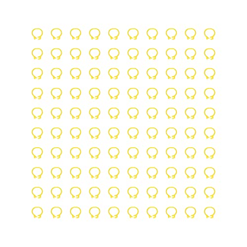 Baxnore Taubenbeinringe Identifikationsbänder langlebiger Kunststoff Leicht leicht zu bedienen für Tauben Markierungen und Identifizierung 100pcs 8mm Größe (Gelb) von Baxnore