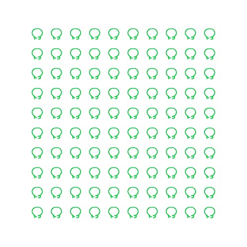 Baxnore Taubenbeinringe Identifikationsbänder langlebiger Kunststoff Leicht leicht zu bedienen für Tauben Markierungen und Identifizierung 100pcs 8mm Größe (Grün) von Baxnore