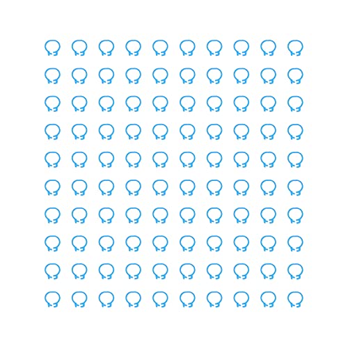 Baxnore Taubenbeinringe Identifikationsbänder langlebiger Kunststoff Leicht leicht zu bedienen für Tauben Markierungen und Identifizierung 100pcs 8mm Größe (Hellblau) von Baxnore