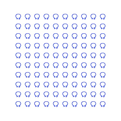 Baxnore Taubenbeinringe Identifikationsbänder langlebiger Kunststoff Leicht leicht zu bedienen für Tauben Markierungen und Identifizierung 100pcs 8mm Größe (Marineblau) von Baxnore