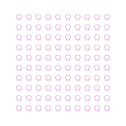 Baxnore Taubenbeinringe Identifikationsbänder langlebiger Kunststoff Leicht leicht zu bedienen für Tauben Markierungen und Identifizierung 100pcs 8mm Größe (Rosig) von Baxnore