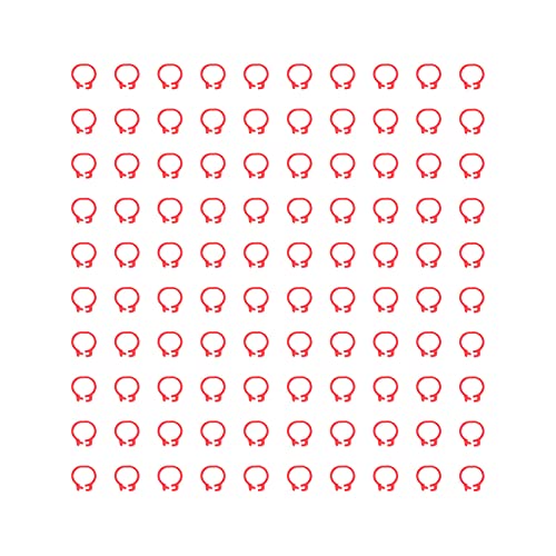 Baxnore Taubenbeinringe Identifikationsbänder langlebiger Kunststoff Leicht leicht zu bedienen für Tauben Markierungen und Identifizierung 100pcs 8mm Größe (Rot) von Baxnore