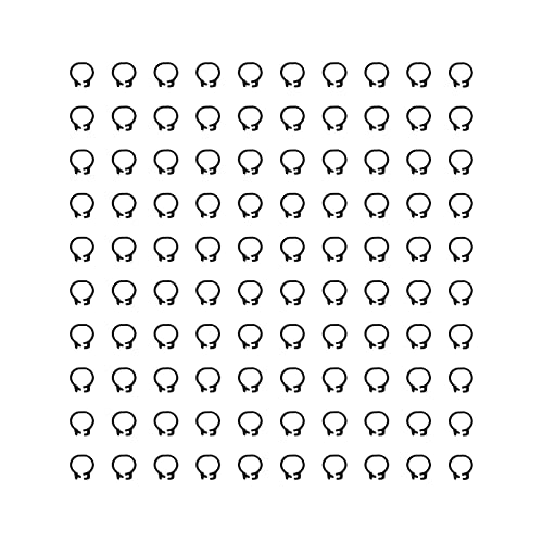 Baxnore Taubenbeinringe Identifikationsbänder langlebiger Kunststoff Leicht leicht zu bedienen für Tauben Markierungen und Identifizierung 100pcs 8mm Größe (Schwarz) von Baxnore
