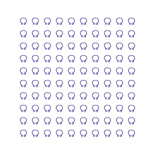 Baxnore Taubenbeinringe Identifikationsbänder langlebiger Kunststoff Leicht leicht zu bedienen für Tauben Markierungen und Identifizierung 100pcs 8mm Größe (Violett) von Baxnore