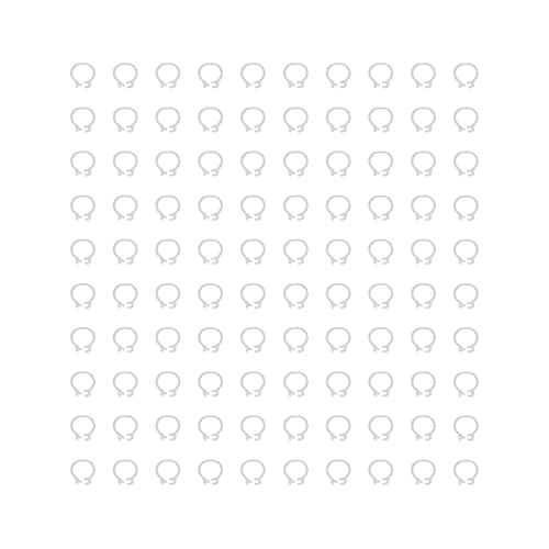 Baxnore Taubenbeinringe Identifikationsbänder langlebiger Kunststoff Leicht leicht zu bedienen für Tauben Markierungen und Identifizierung 100pcs 8mm Größe (Weiß) von Baxnore