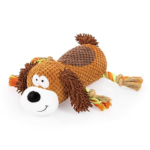Edupet 06013AA Dog Love Hundespielzeug in Hunde Design, mit Tau, quietschend von Edupet
