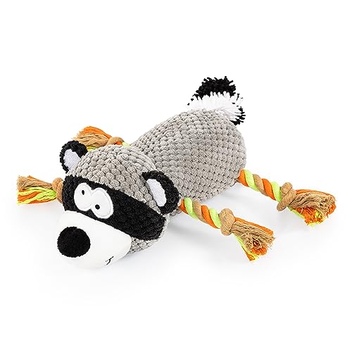 Edupet 06018AA Dog Love Hundespielzeug in Waschbär Design, mit Tau, quietschend Edupet 06018AA Dog Love Hundespielzeug in Waschbär Design, mit Tau, quietschend von Bayer Design