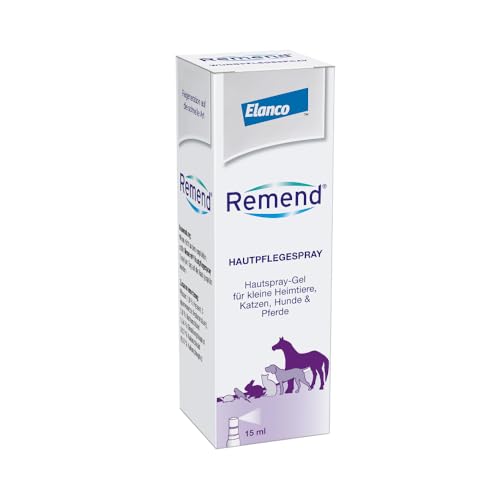 REMEND Hautpflegespray – pflegendes Hautspray-Gel für Hunde, Katzen, Pferde & kleine Heimtiere – regenerierende Hautpflege mit Hyaluronsäure – 1 x 15 ml von REMEND