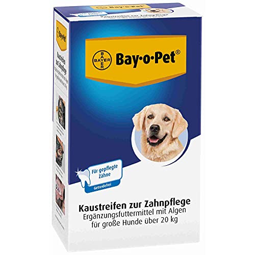 BAY.O.PET Zahnpflege Kaustreifen für große Hunde, 140 g von BAY.O.PET