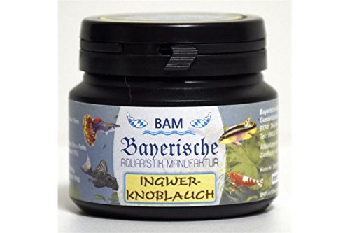 BAM Ingwer-Knoblauch, Softgranulat fein, 100g für Zierfische und Garnelen von Bayerische Aquaristik Manufaktur