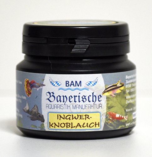 BAM Ingwer-Knoblauch, Softgranulat grob, 100g für Zierfische und Garnelen von Bayerische Aquaristik Manufaktur