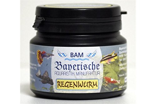 BAM Regenwurm - Softgranulat grob, 100g für Zierfische und Garnelen von Bayerische Aquaristik Manufaktur