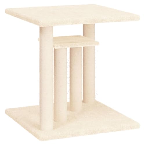 Baziroo Kratzbaum mit Plattform 47,5x47,5x50 cm Creme Cat Toy Kratzmöbel Cat Scratching Post Cat Scratcher Katzenzubehör Indoor Cat Furniture Katzenmöbel Sachen für Katzen Baziroo Kratzbaum mit Plattform 47,5x47,5x50 cm Creme Cat Toy Kratzmöbel Cat Scratching Post Cat Scratcher Katzenzubehör Indoor Cat Furniture Katzenmöbel Sachen für Katzen von Baziroo