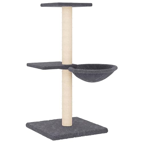 Baziroo Kratzbaum mit Sisal-KratzSäulen 46x44x72 cm Dunkelgrau Cat Scratching Post Katze Scratcher Cat Furniture Katzenmöbel Sachen für Katzen Cat Toy Kratzmöbel Baziroo Kratzbaum mit Sisal-KratzSäulen 46x44x72 cm Dunkelgrau Cat Scratching Post Katze Scratcher Cat Furniture Katzenmöbel Sachen für Katzen Cat Toy Kratzmöbel von Baziroo